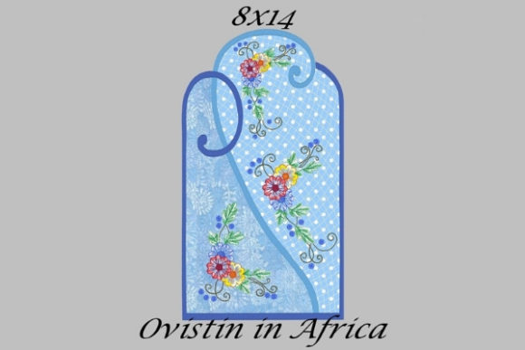 Adorable Blue Floral Applique Placemat Review