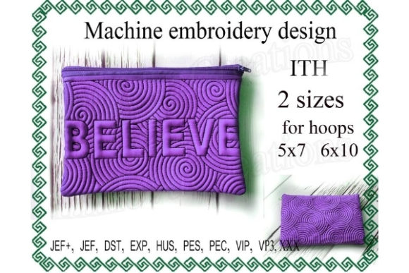 Believe Cosmetic Bag in the Hoop Review