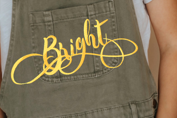 Bright: A Vintage Lettering Design for Craft Fairs