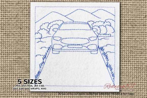 Car Parked on Road Redwork: A Designer’s Review