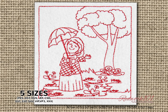 Girl Holding an Umbrella Lineart: An Etsy Seller Review