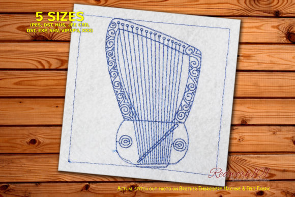 Lyre Stringed Musical Instrument Redwork Review