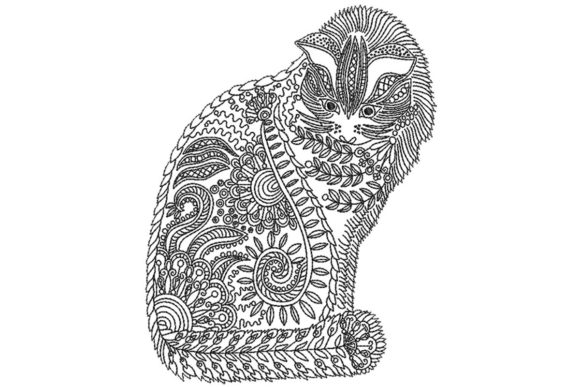 Ornamental Cat: A Seasonal Embroidery Design Review