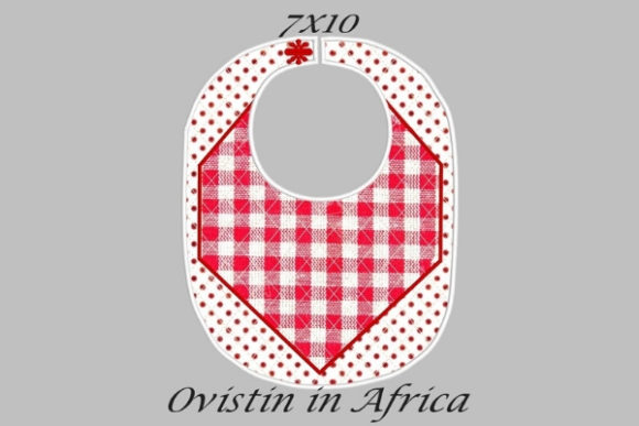 Red Gingham Adorable Baby Bib Small Review