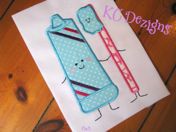 Toothpaste and Toothbrush Applique Review
