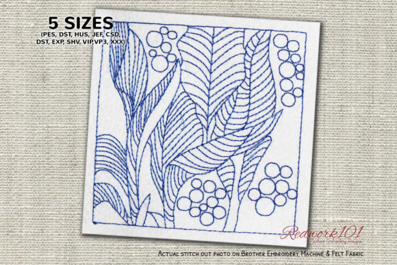 Tree Leaves Design Redwork: An Etsy Seller Review